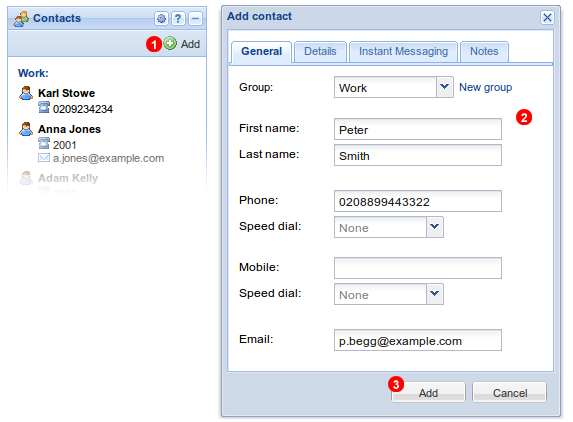 Add contact