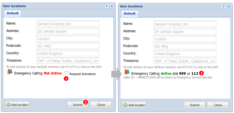 Emergency Services calling