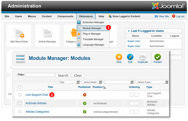 Joomla-1.6-enable-chat-module