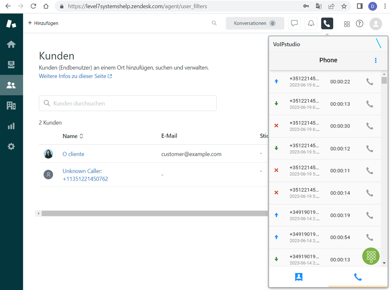 Administratorenhandbuch Integrationen Zendesk Voipstudio