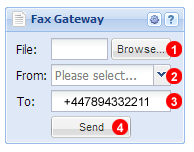 FAX Gateway panel