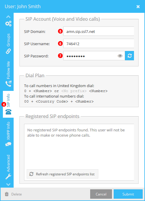 Taxi Caller VoIPStudio SIP Details